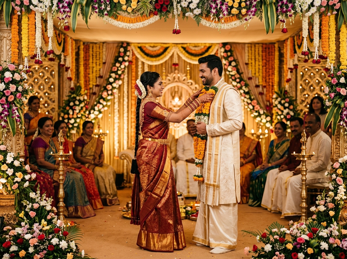South Indian Traditional Engagement Ceremony